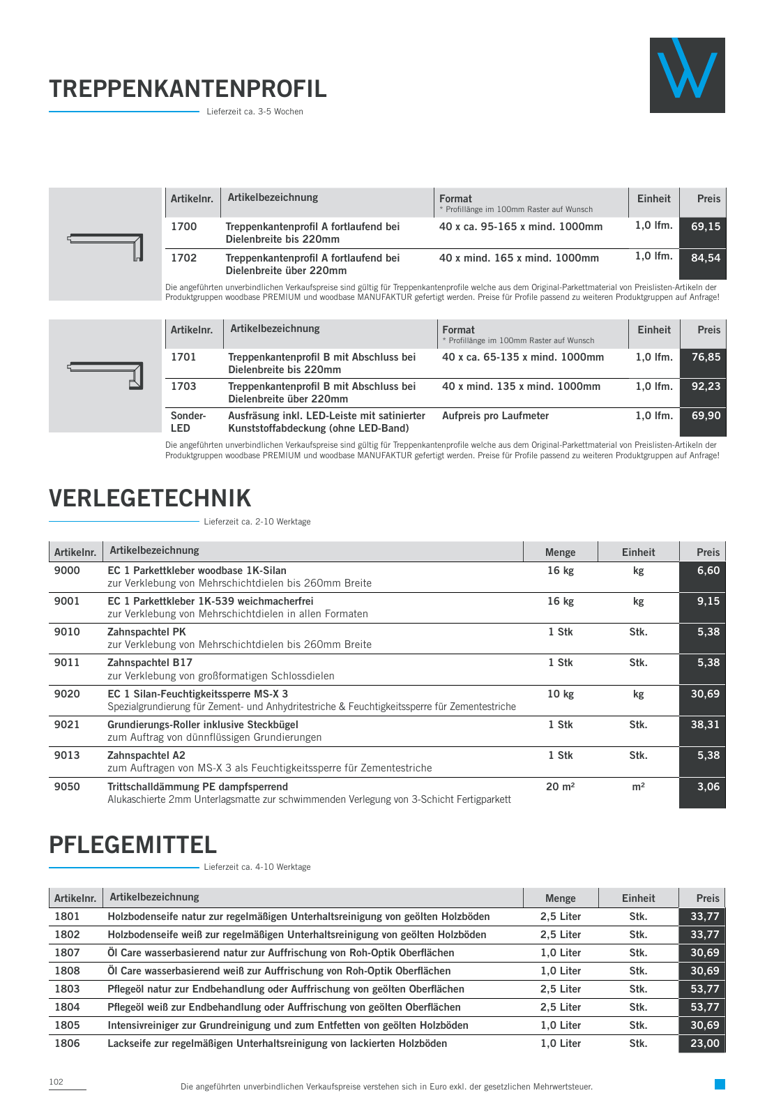 Vorschau Woodbase Preisliste 06/2021 Seite 102