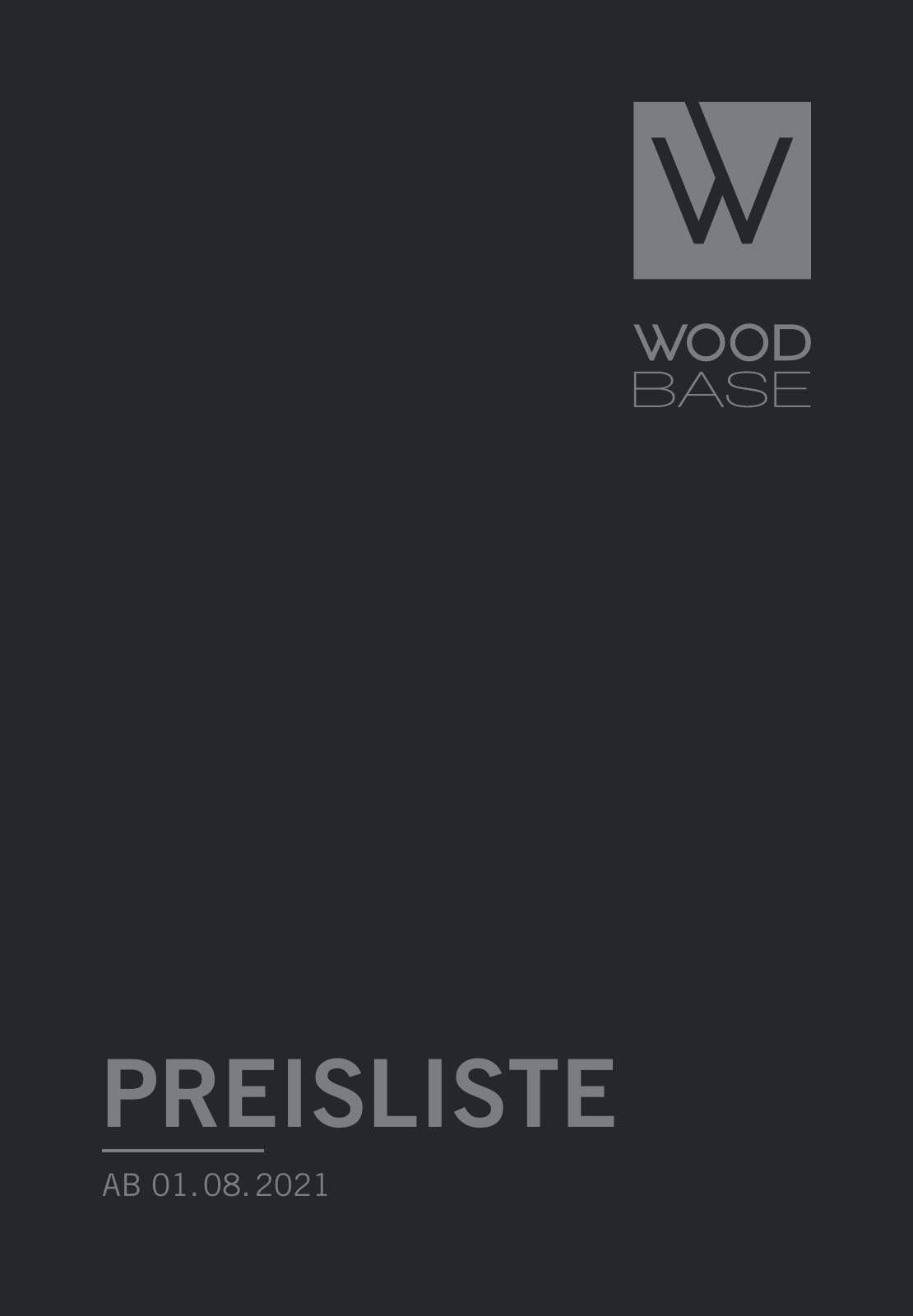 Vorschau Woodbase Preisliste 06/2021 Seite 1