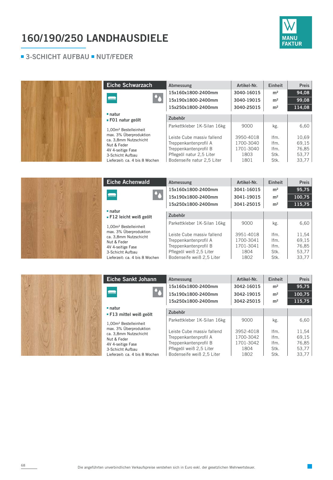 Vorschau Woodbase Preisliste 06/2021 Seite 68