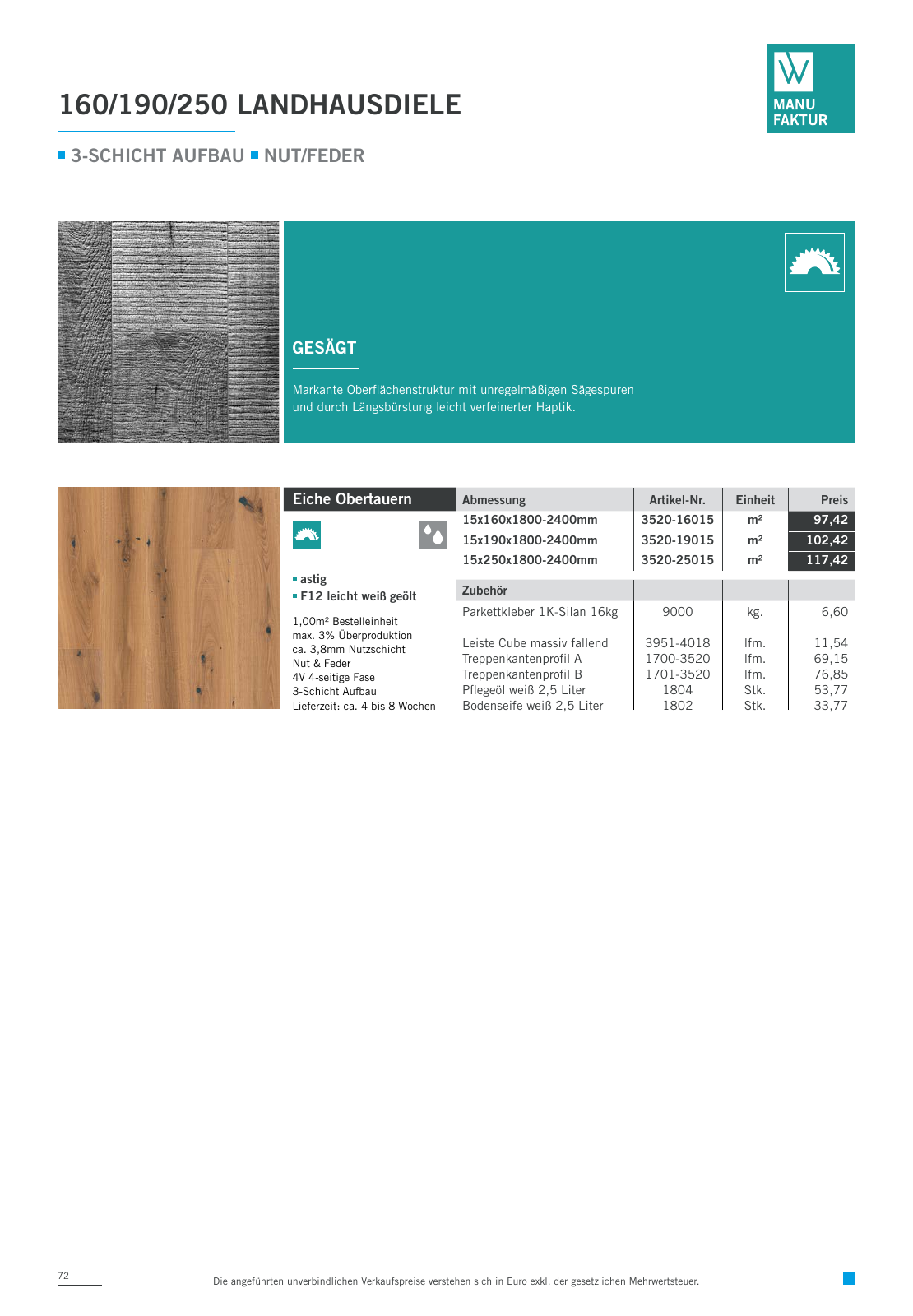 Vorschau Woodbase Preisliste 06/2021 Seite 72