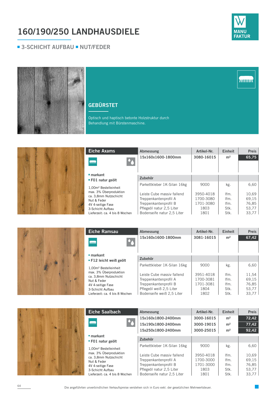 Vorschau Woodbase Preisliste 06/2021 Seite 64