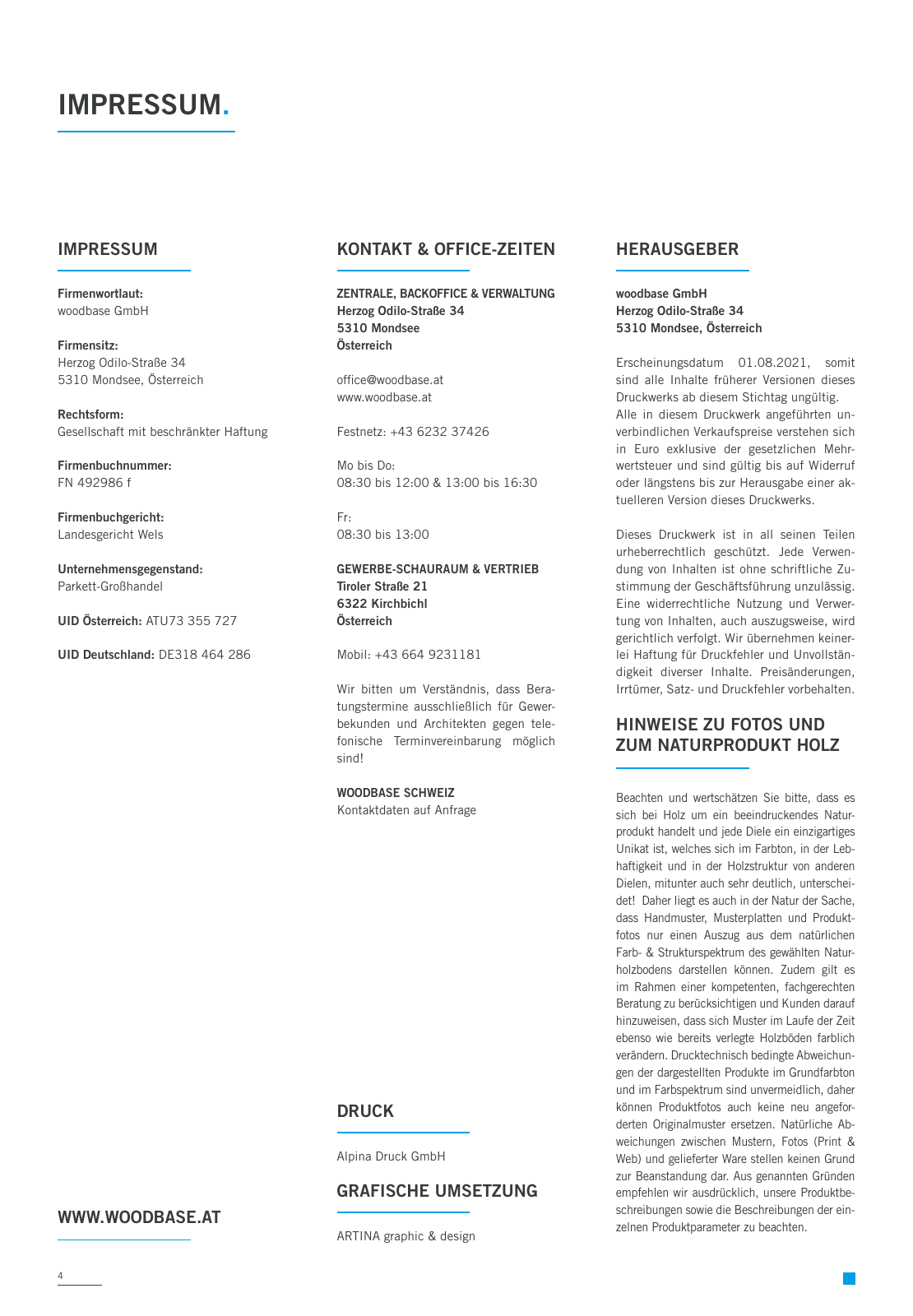 Vorschau Woodbase Preisliste 06/2021 Seite 4