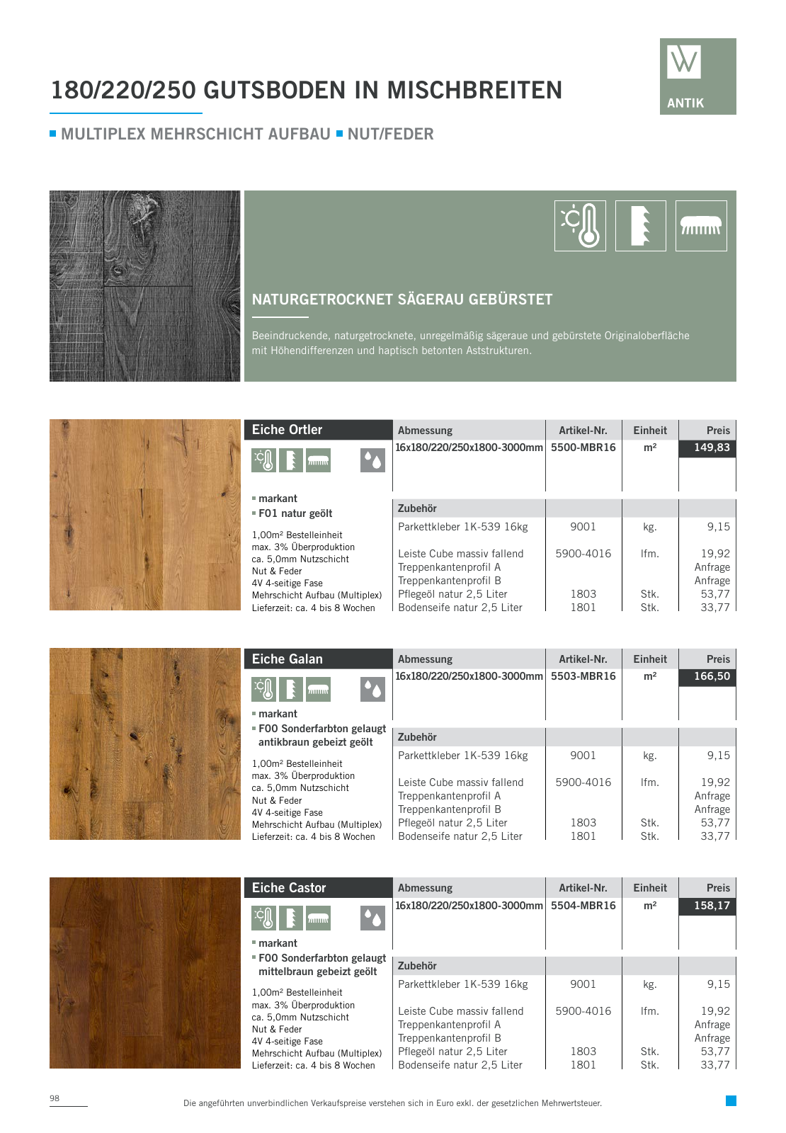 Vorschau Woodbase Preisliste 06/2021 Seite 98