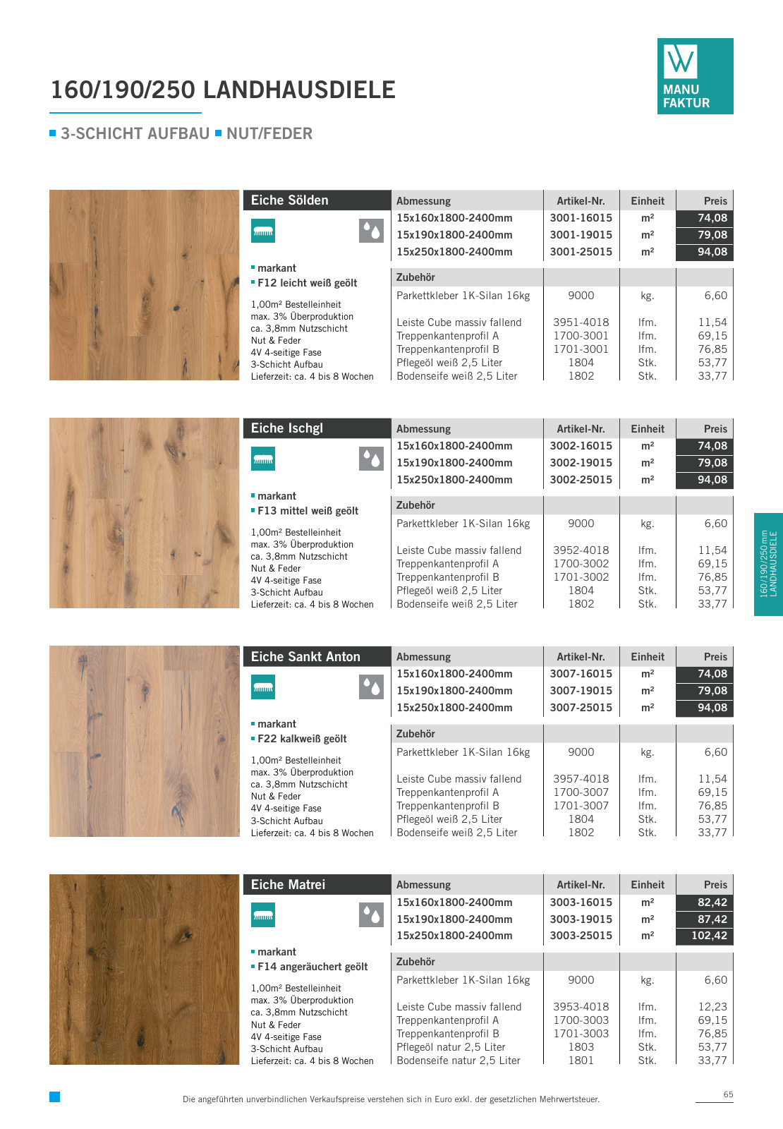 Vorschau Woodbase Preisliste 06/2021 Seite 65