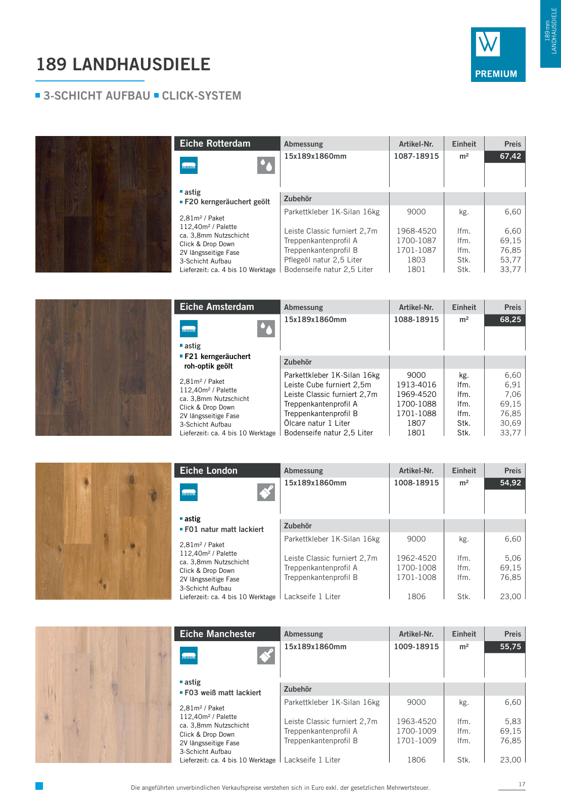 Vorschau Woodbase Preisliste 06/2021 Seite 17