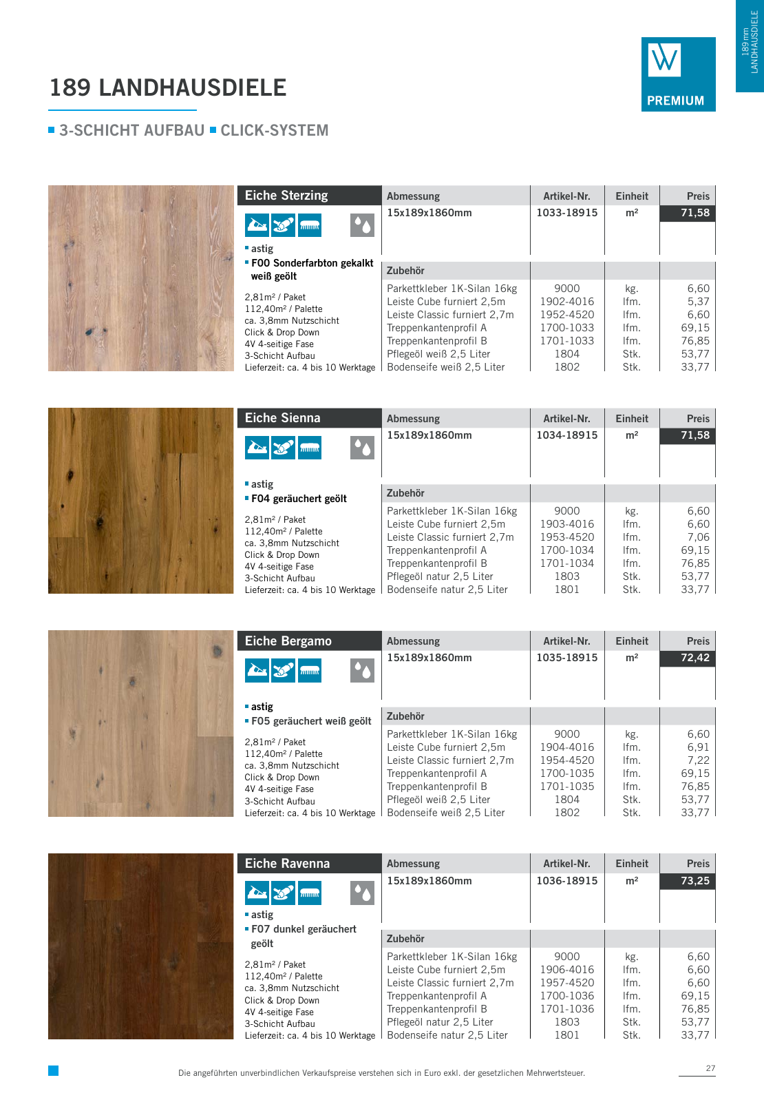 Vorschau Woodbase Preisliste 06/2021 Seite 27