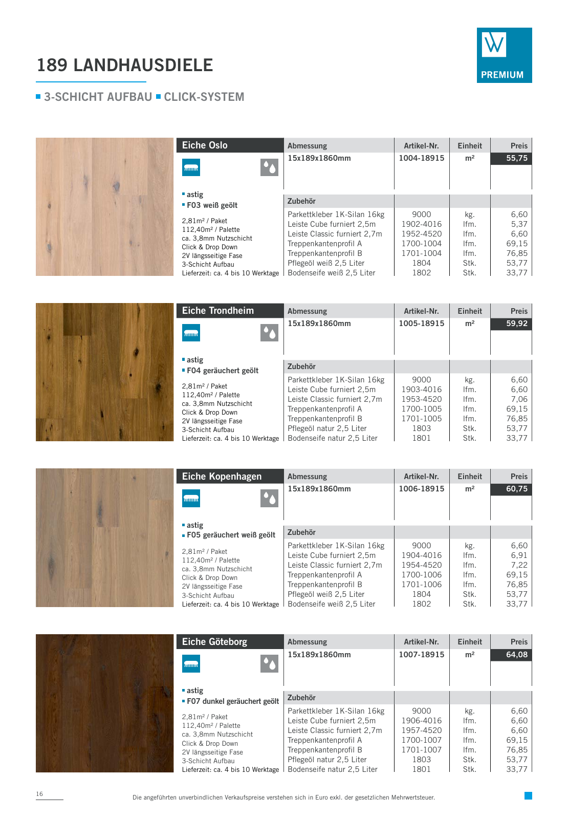 Vorschau Woodbase Preisliste 06/2021 Seite 16