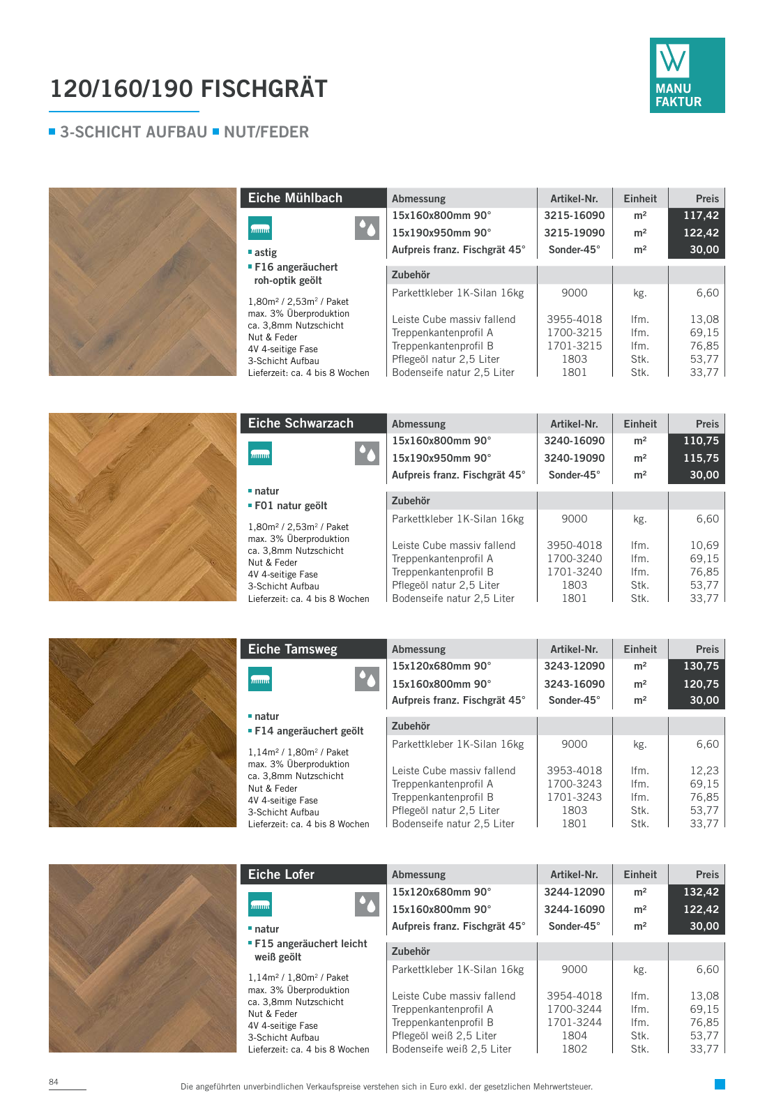 Vorschau Woodbase Preisliste 06/2021 Seite 84