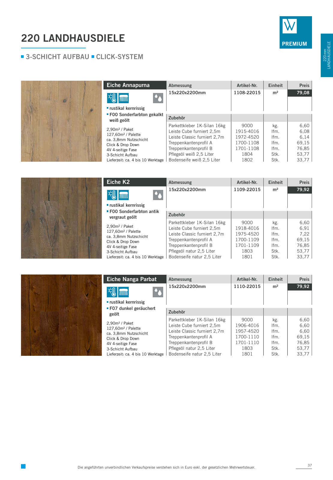 Vorschau Woodbase Preisliste 06/2021 Seite 37